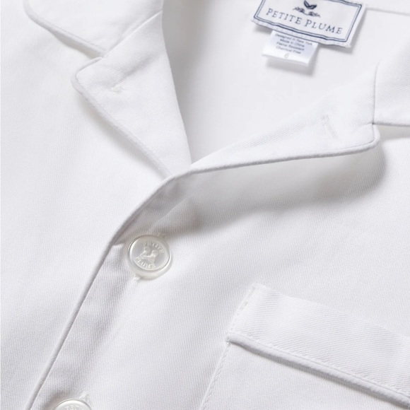 PETITE PLUME Girls Classic White Short Set Chemical Free Flame Resistant Size 10 - Picture 2 of 8